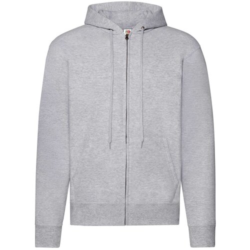 Fruit Of The Loom Grey Zippered Hoodie Classic Cene