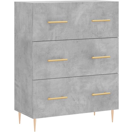  Komoda siva boja betona 69,5x34x90 cm od konstruiranog drva Slike