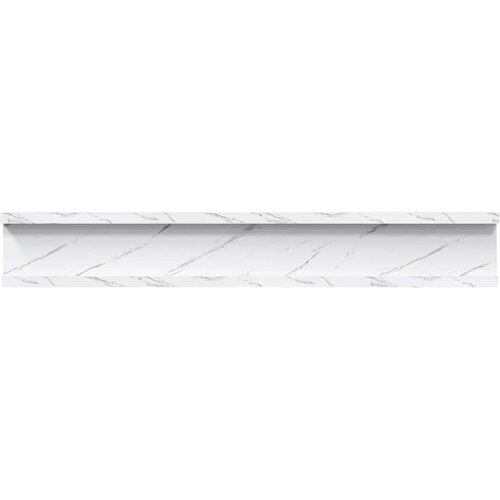  Polica na zidu s policom 2 pcs Bijeli mramor 60 x 9 x 3 cm Slike