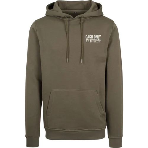 Mister Tee Men's sweatshirt Cash Only Hoody olive