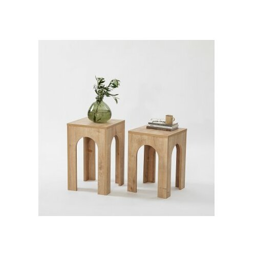 HANAH HOME set stolova collesium 2 oak Slike