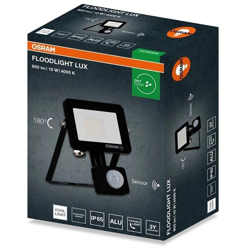 Osram LED REFLEKTOR SA SENZOROM POKRETA 10W NW 4000K PRIRODNO BELA CRNI Cene