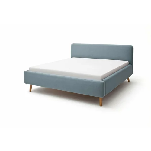 Meise Möbel Plavo-sivi bračni krevet Mattis, 180 x 200 cm