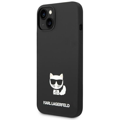 Karl Lagerfeld KLHCP14SSLCTBK za iphone 14 6.1 črn silikonska za&amp;scaron;čita - choupette body Slike