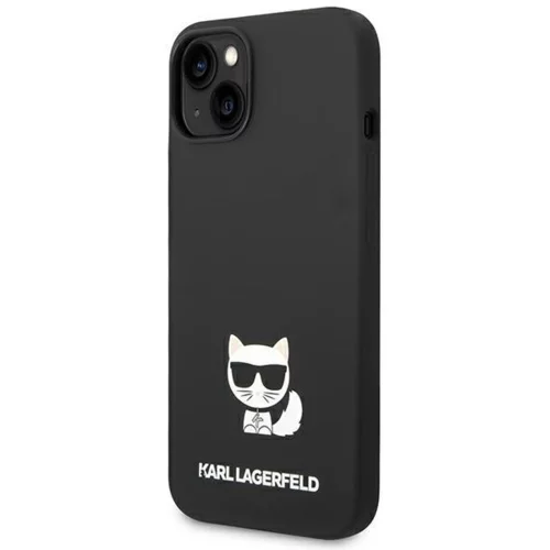 Karl Lagerfeld KLHCP14SSLCTBK za iphone 14 6.1 črn silikonska zaščita - choupette body