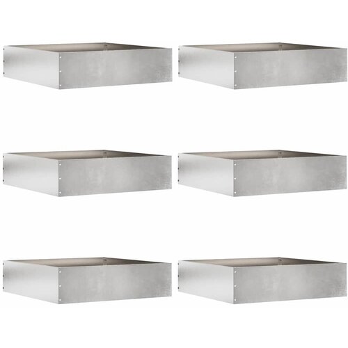  Ograda oko Travnjaka 6 pcs Srebrno 50 x 50 x 13 cm Slike