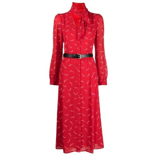 Michael Kors Dress - SIGNTRE LOGO SHRT DRS red Slike