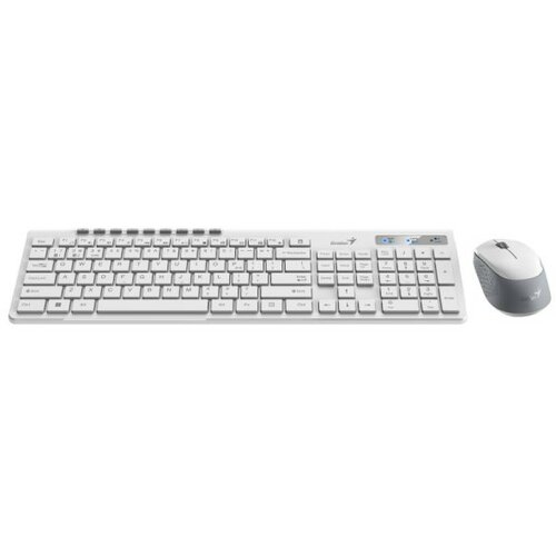 Genius SlimStar 8230 Wireless USB US bela tastatura+ miš Cene
