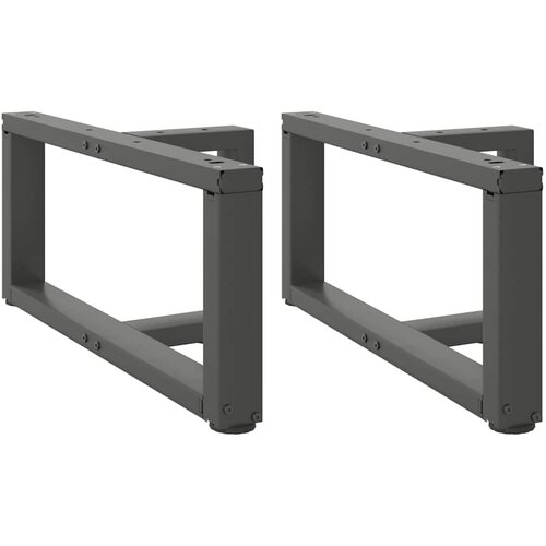  Noge za klub stolić T-oblika 2 kom antracit 60x25x(30-31) cm čelik Cene