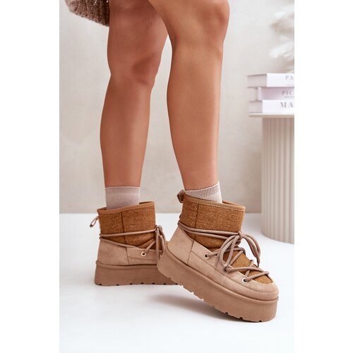 Kesi Snow boots with platform bindings brown Mavora Slike