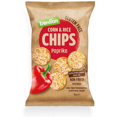Benlian Food chips paprika 50 gr , gluten free Slike