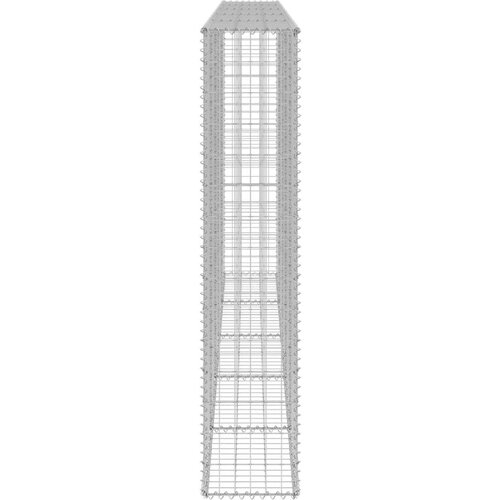 vidaXL Gabionska stena s pokrovi iz pocinkanega jekla 300x30x150 cm Cene