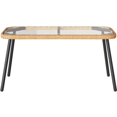  Kava Stol Smeđa i crna 90 x 45 x 43 cm poliratan Slike