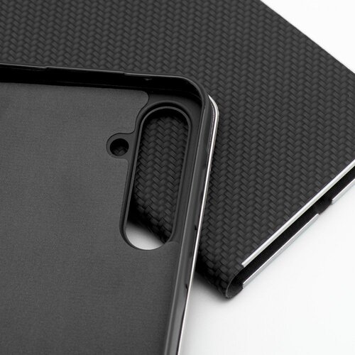 Oem LUNA Book Carbon futrola za SAMSUNG GALAXY A37 5G crna Slike