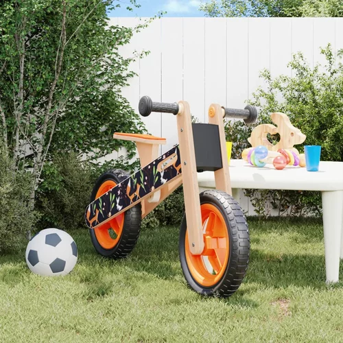  Dječji bicikl za ravnotežu narančasti s uzorkom