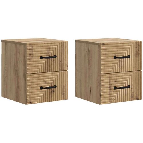  Stenski nočni omarici 2 pcs Artisan hrast 34,5 x 33 x 40 cm, (5000209825) Cene