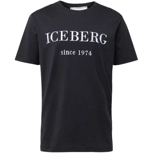 Iceberg Majica crna / bijela