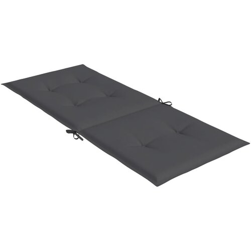  Jastuci za vrtne stolice 6 kom antracit 120x50x3 cm od tkanine Slike