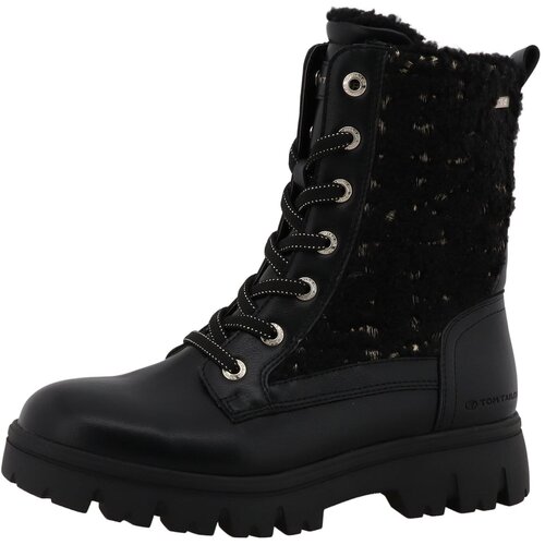 Tom Tailor Gležnjače na vezanje svijetlobež / crna Slike