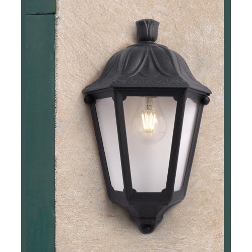 Fumagalli zidna lampa crna iesse IP55 1xE27 M22.000.000.E27 Slike