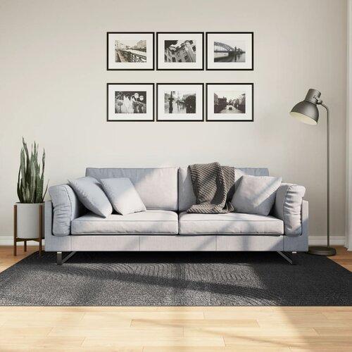 VidaXL Tepih IZA kratka vlakna skandinavski izgled antracit 140x200 cm Slike
