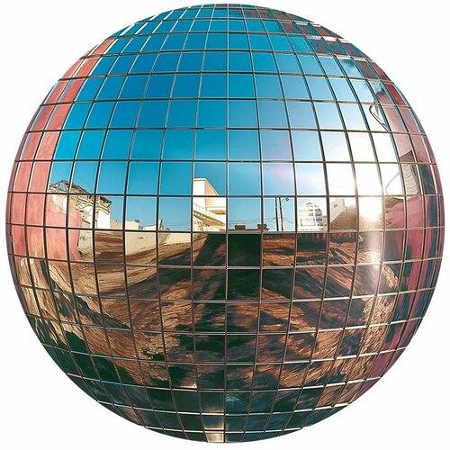  Okrugla fototapeta - Platinum disco ball 180x180 Slike
