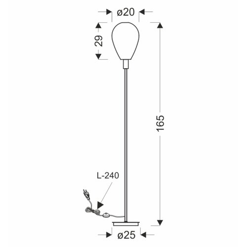  podna lampa denso 1xG9/5W/230V crni hrom Slike