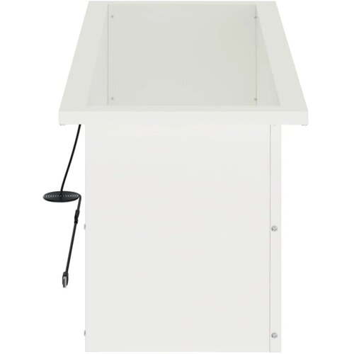  Vrtna posuda za sadnju s LED svjetlom 2 kom. Bijela - Bijela 30 x 80 x 30 cm 2 Slike