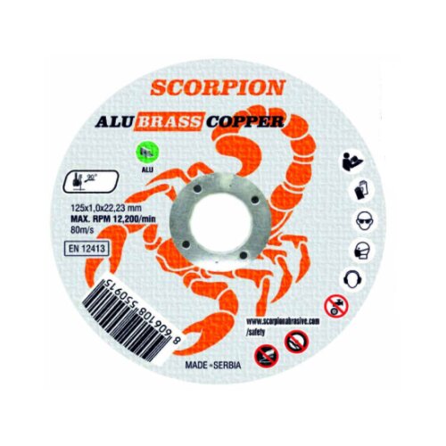  Rezna ploča 125x1.0x22.26 Aluminijum Slike