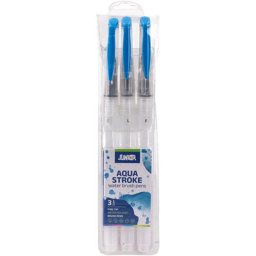 Junior Aqua Stroke Set četkica sa rezervoarom, ravna i okrugla, 3 komada Slike
