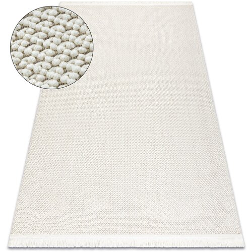 RugsX Preproge Preproga NANO FH92A Enobarvni, petlja, ravno tkana 160x220 cm Bela Cene