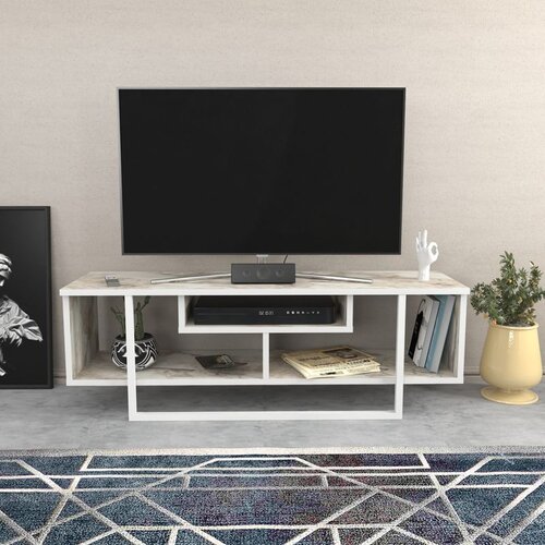 Hanah home Asal 120 - Ephesus, White White TV Stand Cene