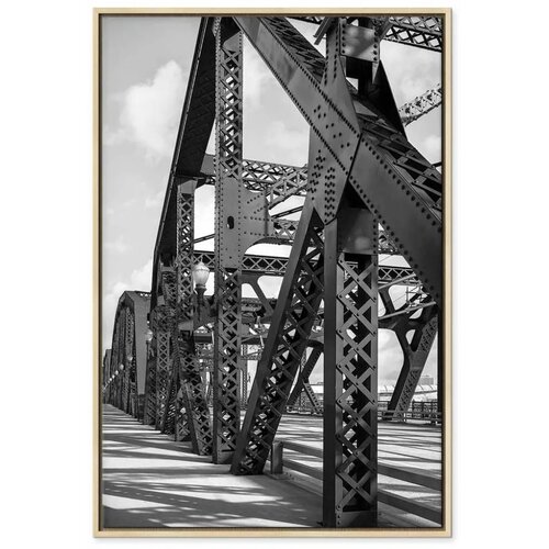  Slika - Bridge at Morning (1 Part) Vertical 40x60 U prirodnom drvenom okviru Slike