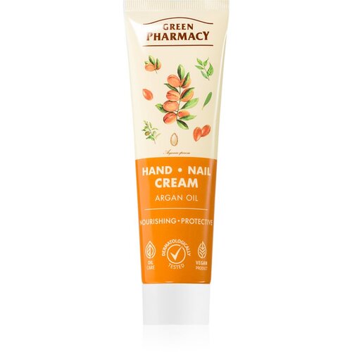 Green Pharmacy Argan Hand Cream hranilna za&amp;scaron;čitna krema za roke in nohte 100 ml Slike