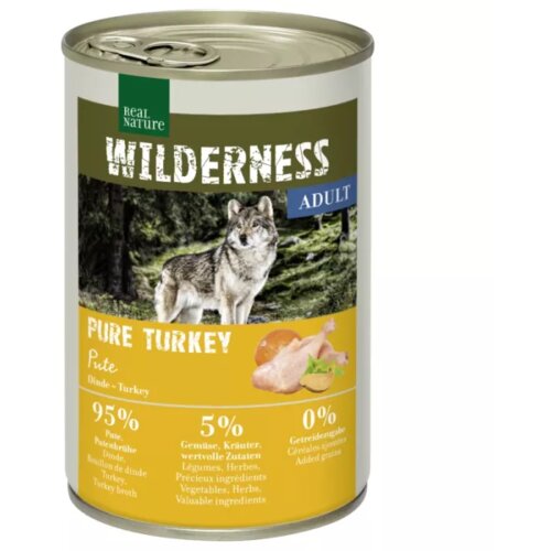 Real Nature Wilderness Adult Pure Turkey puran 400g konzerva Cene