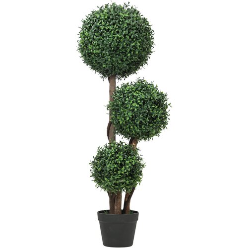HOMCOM umetna rastlina plastika, les &amp;Oslash;30 x 100V cm zeleno, (5000242168) Slike