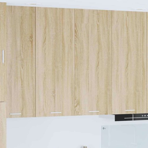 vidaXL Viseča omarica s polico Riga Sonoma hrast 80 x 31 x 100 cm Cene