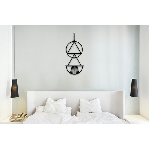 Opviq zidna dekoracija Soyut Aksesuar, 30x70 cm 2 mm, Crna Cene