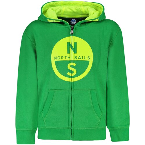 North Sails CHILDREN&amp;amp;#39;S ZIP-UP SWEATSHIRT GREEN Slike