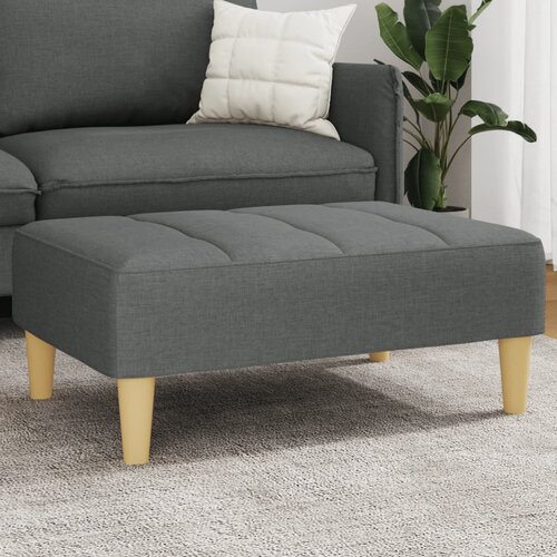  The Living Store Stolček za noge temno siv 77x55x31 cm blago - Stolček Za Noge, (21482211) Slike
