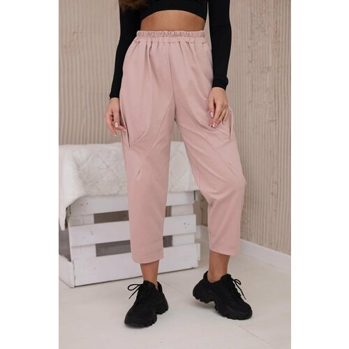 Kesi New Punto Trousers with Powder Pink Pockets Cene