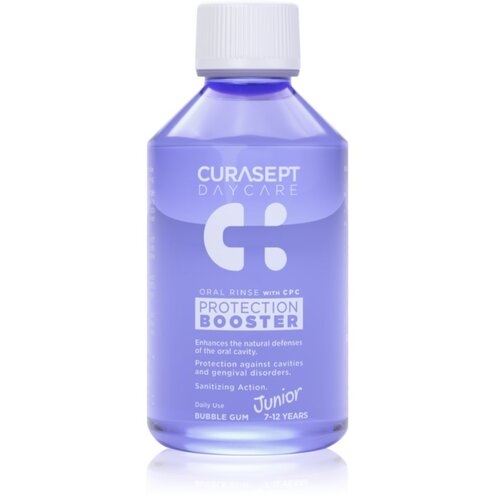 Curasept Daycare Protection Junior Booster vodica za usta za djecu 7-12 years Bubble Gum 250 ml Slike
