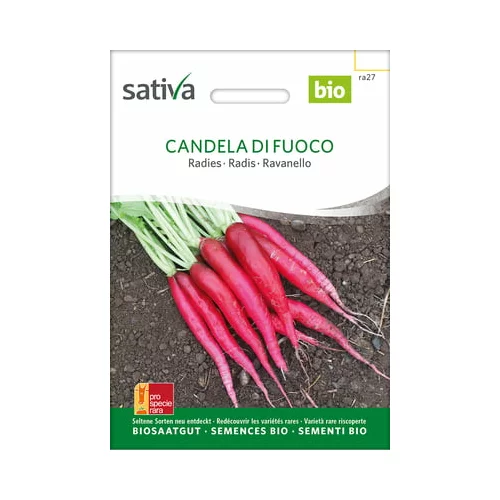 Sativa Bio redkvice "Candela di Fuoco"
