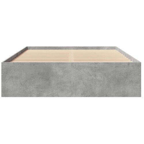 vidaXL Posteljni okvir betonsko siv 120x190 cm inženirski les Cene