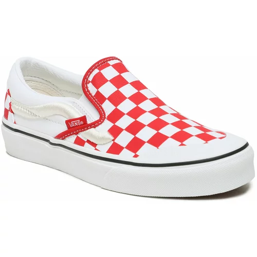 Vans Tenis superge Classic Slip-On 138 VN000BW39Y11 Red Checkerboard