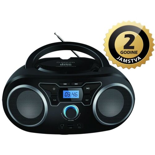 Manta CD player, FM, USB, MP3, LCD, DC + baterije, crni BBX006 Cijene