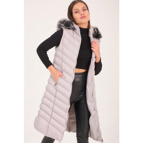 Dewberry Z6684 LADIES VEST-FLAT GREY Cene