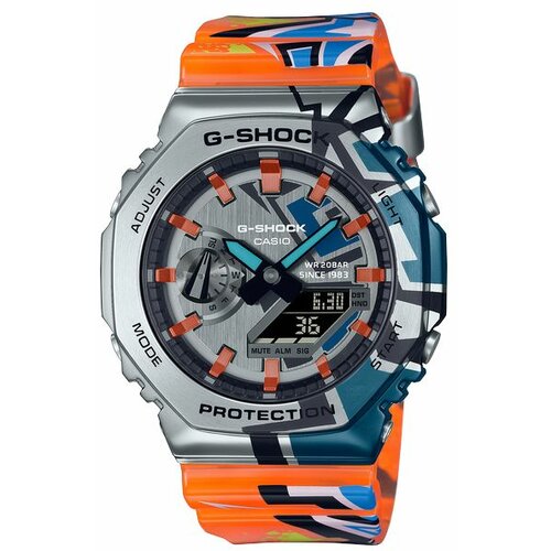 G-shock muški digitalni sat GM-2100SS-1A narandžasti Slike