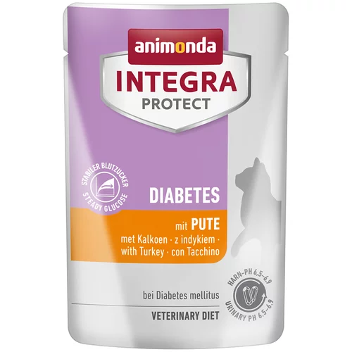 Animonda Ekonomično pakiranje Integra Protect Adult dijabetes 48 x 85 g - Puretina