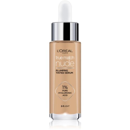 L´Oréal Paris true match nude plumping tinted serum puder za vse tipe kože 30 ml odtenek 2-3 light Cene